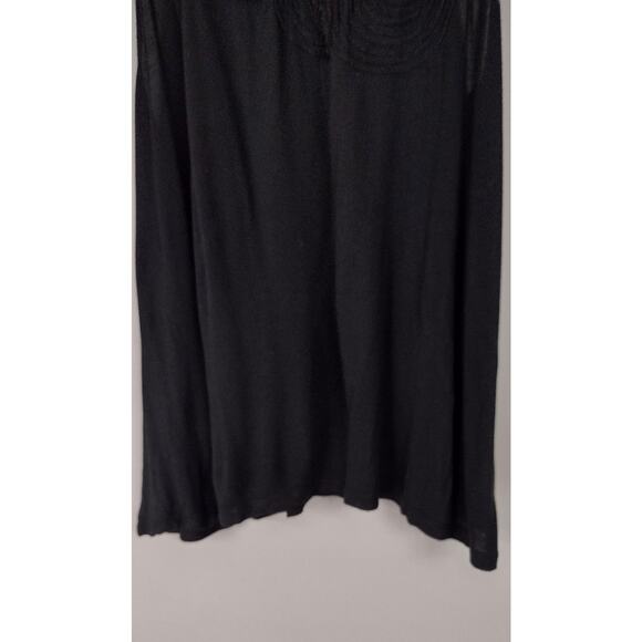 Crosby womens black sleeveless minimalist blouse top XL gothcore demure - Picture 5 of 11